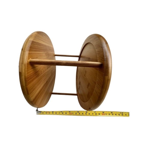 🌸4/$50🌸 Two-Tier Bamboo Lazy Susan Turntable - Picture 6 of 6